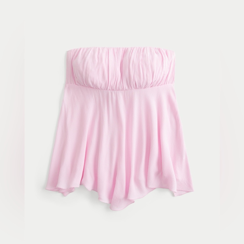 Hollister Babydoll Removable Straps Handkerchief Top